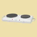 Produktbild: Bomann Doppelkochplatte DKP 5028 CB - 2500 W - Ø 18 cm  / Ø 15 cm - weiss