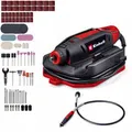 Produktbild: Schleif- und Gravur-Werkzeug TC-MT 150 E, Gravierer schwarz/rot, 150 Watt, 117-teiliges Zubehör-Set