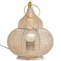 Produktbild: Tischlampe Nachttischlampe Lampe Leuchte Nachttischleuchte Boho Zimmer Deko 25cm