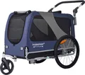 Produktbild: DOGGYHUT® Premium XL 2 in 1 Hundefahrradanhänger & Jogger 23 - 45 kg Fahrradanhänger für Hunde