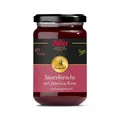 Produktbild: Faller Sauerkirsch-Konfitüre aus dem Schwarzwald mit Jamaica-Rum mit 60% Frucht