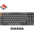 Produktbild: K3 Max, Gaming-Tastatur grau/orange, DE-Layout, Gateron Low Profile 2.0 Mechanical Red, Hot-Swap, Aluminiumrahmen, RGB