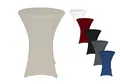 Produktbild: TexDeko® 2er-Set Stretch Stehtischhusse für Bistrotisch Ø 70-75 cm Creme | Öko-Tex Siegel strapazierfähig verstärkte Fußtaschen bügelfrei waschbar