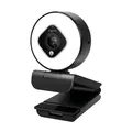 Produktbild: FullHD USB Webcam Weitwinkel Dual Mikrofon Autofokus Licht PC Kamera 1080P 30FPS