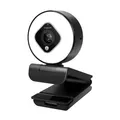 Produktbild: Logilink Webcam FHD 76° Dual-Mikro Autof. Ringlicht Stativ