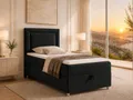 Produktbild: Best for Home Boxspringbett Trinity K-3 Boxspringbett mit Stauraum und Topper (Einzelbett, Polsterbett mit gepolstertes Kopfteil, Jugendbett, Kinderbett versch. Größen, 3-St., Boxspringbett-Set inklusive Matratze und Topper), Bettkasten mit Hebemechanismus, Bonell-Federkernmatratze H3