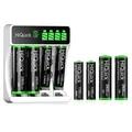 Produktbild: Universal Ladegerät für Ni-MH/Ni-Cd Akkus 4xAA 4xAAA Schnellladung LCD
