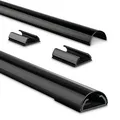 Produktbild: hama halbrund Alu Kabelkanal 110,0 cm schwarz