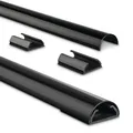 Produktbild: Hama halbrund Alu Kabelkanal 110 cm schwarz 00220990