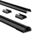 Produktbild: hama halbrund Alu Kabelkanal 110,0 cm schwarz