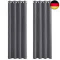 Produktbild: PONY DANCE Vorhang Blickdicht Verdunklungsvorhänge mit Ösen Gardienen 2-Set H 1