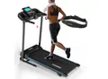 Produktbild: KINETIC SPORTS Laufband klappbar KST2900FX - 750 Watt leiser Elektromotor, 40 cm Breite Lauffläche, 16+1 Programme, Steigung, Geh- und Lauftraining, LCD Display, 10 km/h, bis 120 kg inkl. Pulsgurt