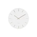 Produktbild: Karlsson Wanduhr Charm - Weiß/Gold - Ø30cm - Rund - Stahl - Wanduhr Modern Wohnzimmer - Wanduhren