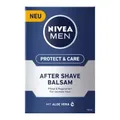 Produktbild: Beiersdorf AG NIVEA For Men After Shave Balsam, Feuchtigkeitsspendende Creme regeneriert, pflegt und schützt die Haut, Protect & Care mit Aloe Vera, 100 ml - Flasche 81300
