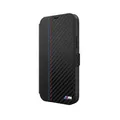 Produktbild: BMW iPhone 12 Mini Hülle, Schwarz – M Collection Book Cover Wallet