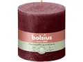 Produktbild: Bolsius Stumpenkerze Bolsius Rustik Stumpenkerze samtrot, Höhe: 10 cm