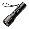 Produktbild: Lepro LED Taschenlampe, LE2050 Extrem Hell Mini Taschenlampen mit Clip, Zoombare Camping batteriebetrieben Flashlight mit 5 Modi, Wasserdicht Torch Light für Outdoor, Wandern, Geschenk, Notfall
