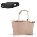 Produktbild: reisenthel Einkaufskorb Korb carrybag frame twist coffee BK6043 + Cover Schwarz