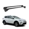Produktbild: Dachträger für Toyota RAV4 2016-2018 Gepäckträger Grundträger Alu Schwarz 2x