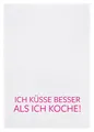 Produktbild: Geschirrtuch 17;30 Hamburg 100% Baumwolle Sprüche Humor Kochen Küssen