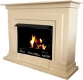 Produktbild: Ethanolkamin Gelkamin Modell Berlin Deluxe Creme inklusive Zubehör