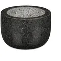 Produktbild: Relaxdays Granit Mörser mit Stößel, robust & langlebig, Gewürze, Kräuter, polierter Steinmörser, Ø 8,5 cm, V 100ml, grau