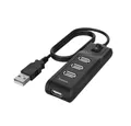 Produktbild: Hama USB-Hub, 4 Ports, USB 2.0, 480 Mbit/s, Ein-/Ausschalter (00200118) Adapter