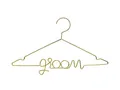 Produktbild: Metall-Kleiderbügel „Bräutigam“, gold, 45x27cm