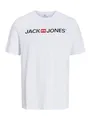 Produktbild: JACK & JONES Herren JJECORP LOGO TEE SS CREW NECK NOOS T-Shirt,, per pack Weiß (White Detail: SLIM FIT), X-Small (Herstellergröße: XS)