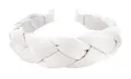 Produktbild: axy Haarreif mit Geflochtener Stoff in Candy Colours - Wunderschön Damen Stirnband Haarschmuck Haarreifen HRZ2 (Weiss)