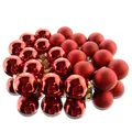 Produktbild: Weihnachts-Micro-Kugeln Christmas Red rot Ø 2,5 cm aus Glas - 24er Set
