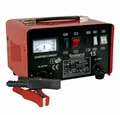 Produktbild: Toolland Tragbares einphasiges Ladegerät für 12/24V Blei-Säure-Akkus. Starthilfekabel