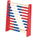 Produktbild: Playtastic Holz-Rechenschieber mit 100 Holzperlen, 2 Farben (blau & rot)