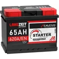 Produktbild: LANGZEIT Autobatterie 65Ah 12V 620AEN Starterbatterie +30% mehr Leistung ersetzt Batterie 55Ah 56Ah 60Ah 61Ah 62Ah 63Ah 64Ah
