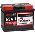 Produktbild: Autobatterie 12V 65Ah Starterbatterie statt 60Ah 61Ah 62Ah 64Ah KFZ PKW Batterie