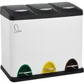 Produktbild: Svita TC3X8 24 L Treteimer Abfalleimer Mülleimer Pulverbeschichteter Stahl Weiß