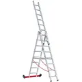 Produktbild: Euroline Premium 30778 Mehrzweckleiter 3-teilig 3x8 Sprossen