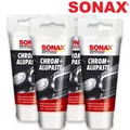 Produktbild: 4x SONAX Chrom & Alu Polier Paste Metall Politur Kunststoff Pflege Reiniger 75ml