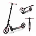 Produktbild: Kinderkraft Freely Scooter ab 3 Jahren, Kinderroller bis zu 100 kg, schnellen Zusammenklappen, Räder aus PP, Rosa