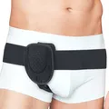 Produktbild: Leistenbruchgürtel für Männer - Links oder Rechts, Stützgurt nach OP | Bruchbandage für Männer. 89–119 cm Taillenumfang. Atmungsaktiv, einstellbar und diskret unter Kleidung.