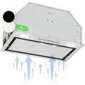 Produktbild: Klarstein - Dunstabzugshaube, Abluft-Dunstabzugshaube mit Filter aus Aluminium Spülmaschinenfest, Leiser Abzugshaube für Abluft, 397 m3/h Luftstrom,