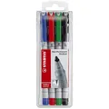 Produktbild: STABILO Folienstift OHPen universal, wasserlöslich, 4er Etui