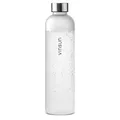 Produktbild: VINSUN Trinkflasche 1L weiß - wiederverwendbar, Kohlensäure geeignet, BPA frei, Tritan - Leichte Wasser Flasche für Sport, Outdoor, Schule, Uni, Fahrrad, Büro, Gym