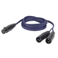 Produktbild: DAP Audio FL39 bal. XLR/F 3p. > 2 XLR/M 3p. 1,5m Adapterkabel XLR w zu 2x XLR m