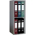Produktbild: VCM Büroregal & Bücherregal Offas Grau H. 72 x B. 34 x T. 30 cm