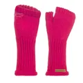 Produktbild: KNIT FACTORY - Cleo Handstulpen - Fingerlose Handschuhe - Gestrickte Handschuhe für Winter - Damen Handstulpen aus Wolle - Hochwertige Qualität - Fuchsia