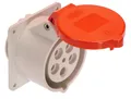 Produktbild: CEE Starkstrom Drehstrom Anbaudose 400V / 32A 5-polig IP44 Flanschmaß 75 x 75mm