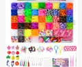 Produktbild: Noa Home Deco Loom Bänder Set, 5100+ Stück Loom Gummis für Armband Selber Machen, Bunte Loops Gummis Set Zubehör mit Anhängern und Accessoires, DIY Basteln Geschenk für Kinder Junge Mädchen