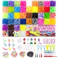 Produktbild: Loom Bänder Set 5100+ Stück Loom Gummis für Armband Selber Machen Bunte Loops...