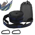 Produktbild: Hängematten Aufhängung Befestigung 2X Karabiner +Schlingen3 m x 25 cm Max 300...